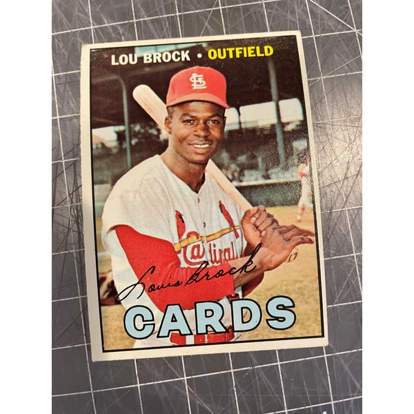 MLB Lou Brock Signed Trading Cards, Collectible Lou Brock Signed 