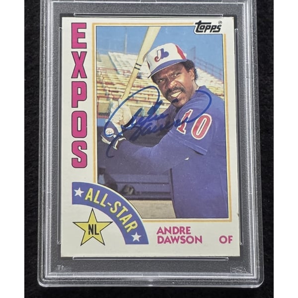 MLB Andre Dawson Signed Trading Cards, Collectible Andre Dawson 