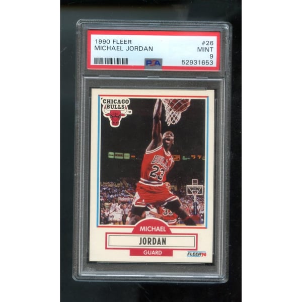 1990-91 Fleer #26 Michael Jordan PSA 9 Graded Basketball Card NBA 