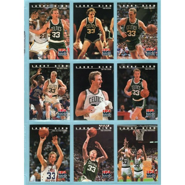 1992 Skybox USA Complete Set of 110 Basketball Cards + Plastic 