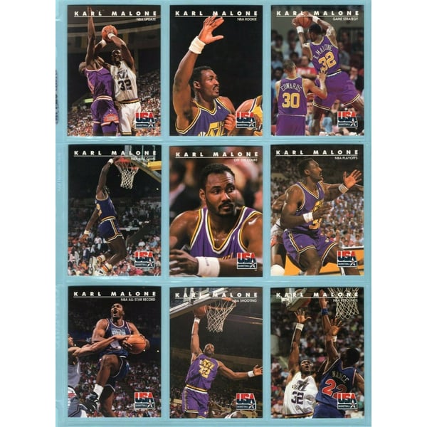 1992 Skybox USA Complete Set of 110 Basketball Cards + Plastic 