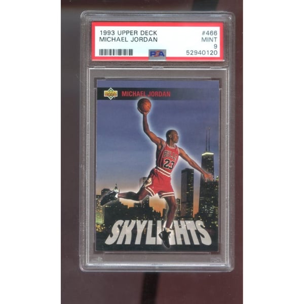 1993-94 Upper Deck 466 Michael Jordan PSA 9 Graded Basketball Card 