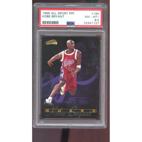 1996-97 All Sport PPF #185 Kobe Bryant ROOKIE RC PSA 8.5 Graded 