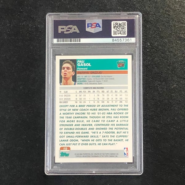 NBA Pau Gasol Signed Trading Cards, Collectible Pau Gasol Signed 