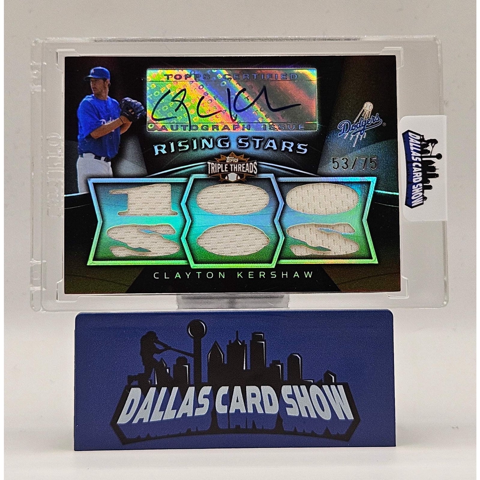 2009 Topps Triple Threads #111 Clayton Kershaw Rising Stars Patch 