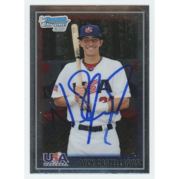 Autographed Nick Castellanos MLB Trading Cards, Autographed 