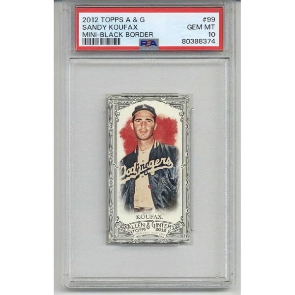 2012 Topps Allen & Ginter Mini Black Border #99 Sandy Koufax Card 
