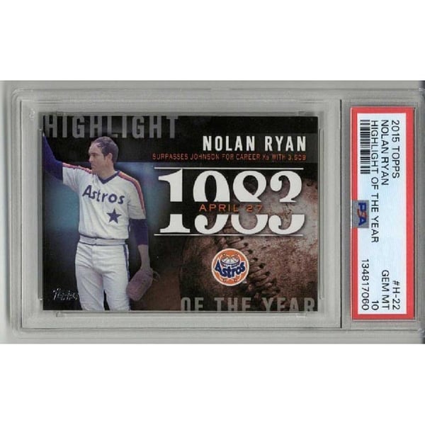 Houston Astros Nolan Ryan Signed Trading Cards, Collectible Nolan 