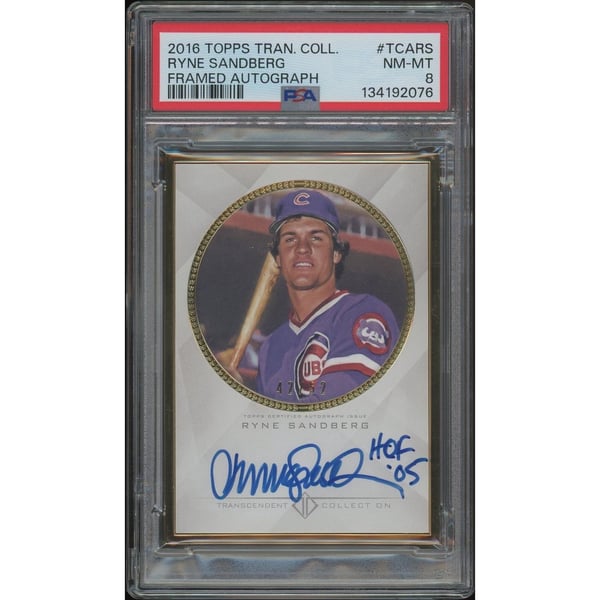 2016 Topps Transcendent Baseball #TCARS Ryne Sandberg HOF 