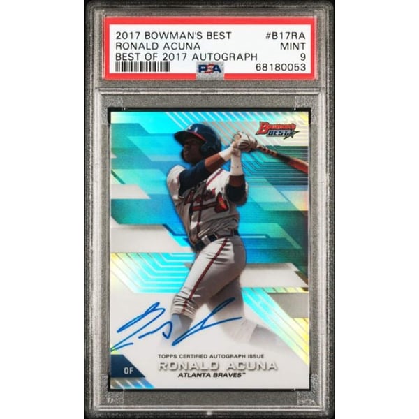 MLB Ronald Acuña Jr. Signed Trading Cards, Collectible Ronald 