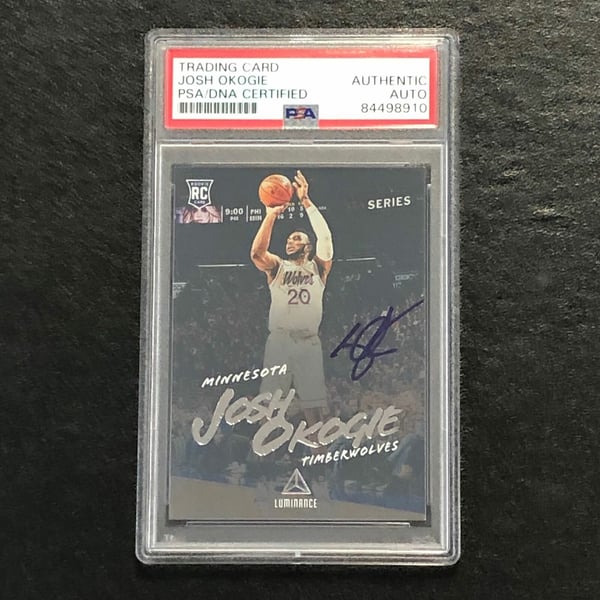 Autographed Josh Okogie NBA Trading Cards, Autographed Trading 