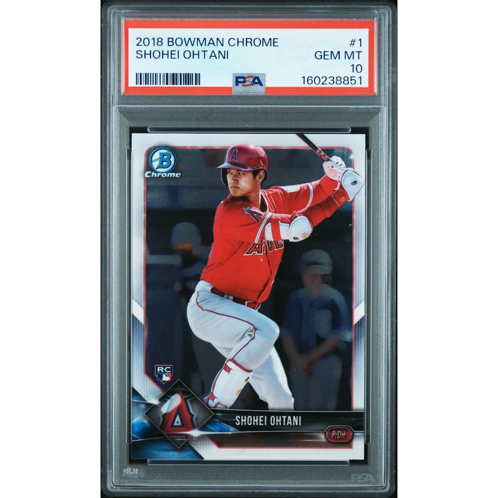 2018 Bowman Chrome Shohei Ohtani #1 Rookie Hitting PSA 10 RC GEM MINT