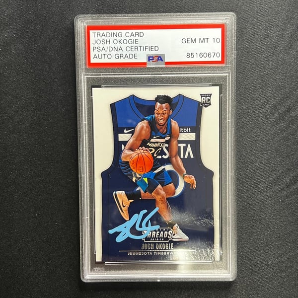 Autographed Josh Okogie NBA Trading Cards, Autographed Trading 