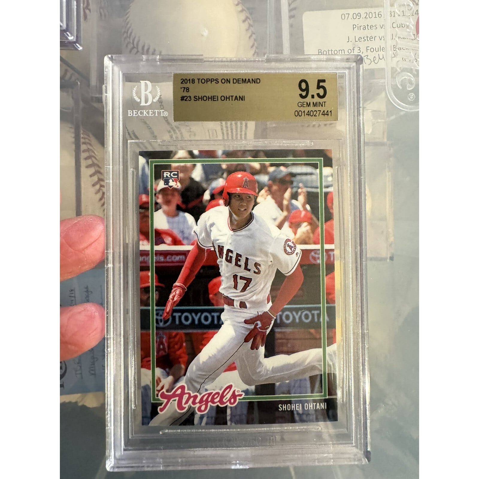 2018 Topps On-Demand Shohei Ohtani Inspired By 1978 RC #23 BGS 9.5 