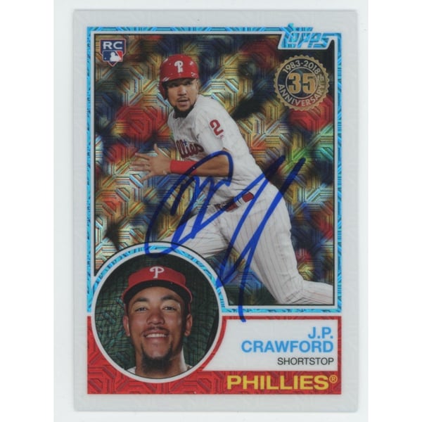 MLB J.P. Crawford Signed Trading Cards, Collectible J.P. Crawford 