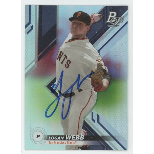 MLB Logan Webb Signed Trading Cards, Collectible Logan Webb Signed 