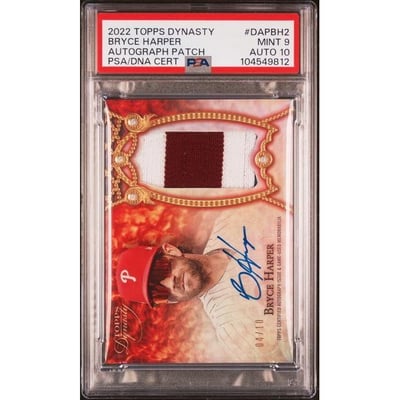 Autographed Bryce Harper MLB Trading Cards, Autographed Trading 