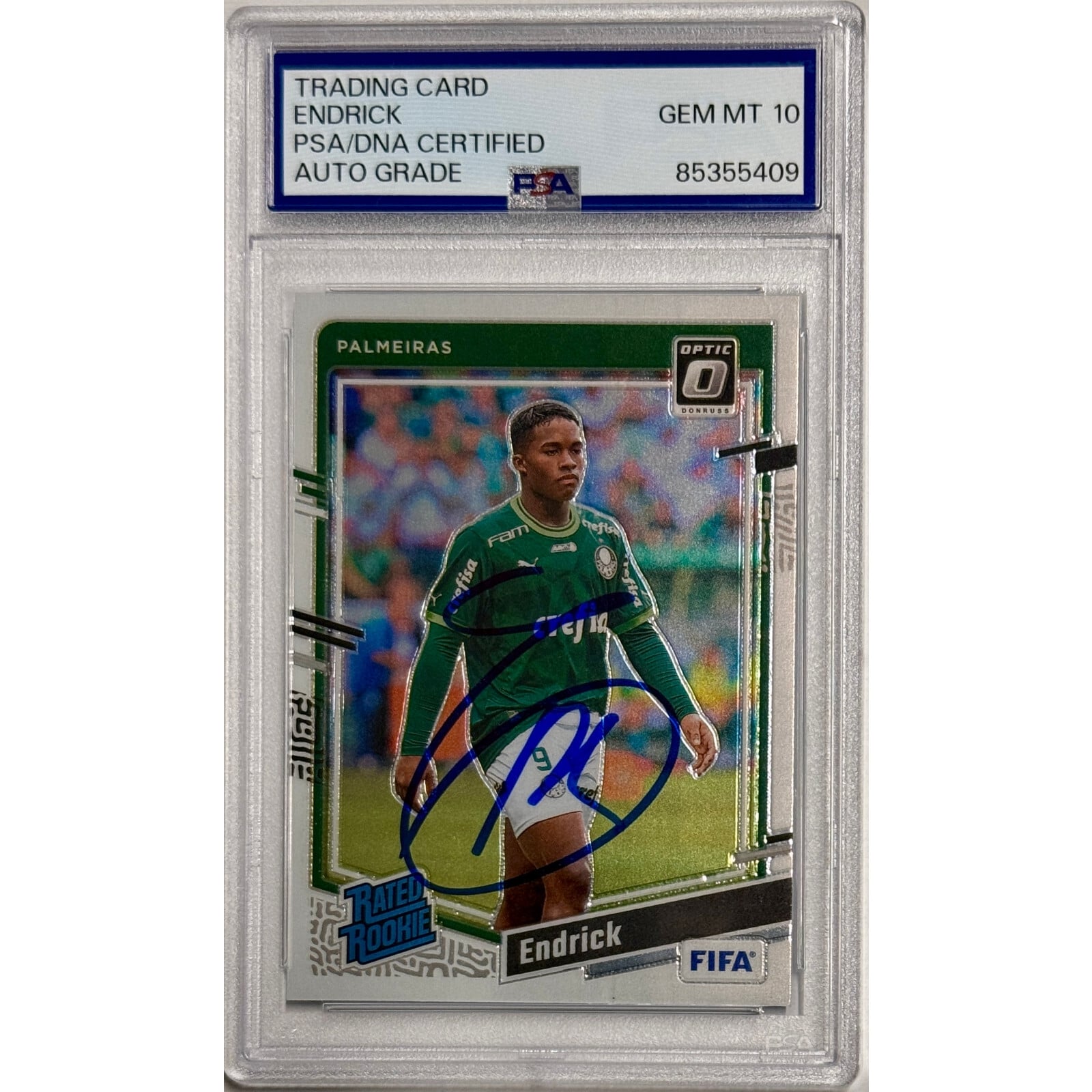 2023-24 Panini Donruss Optic Soccer #176 Endrick Rated Rookie PSA 