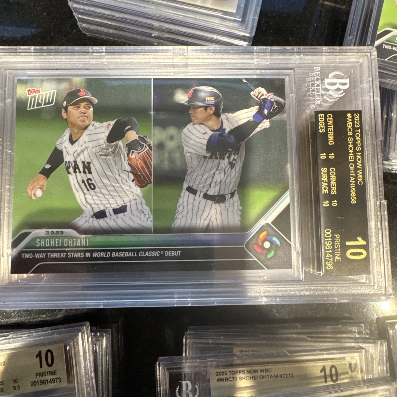 2023 Topps Nowshohei Ohtani #wbc-8 World Baseball Classic Bgs 10 