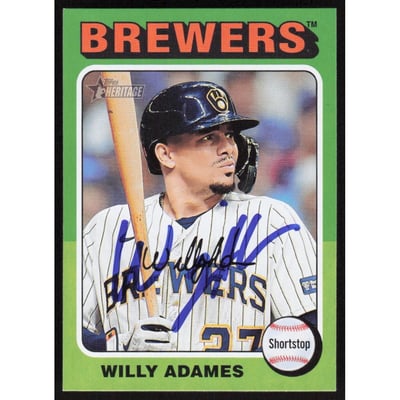 MLB Willy Adames Signed Trading Cards, Collectible Willy Adames 