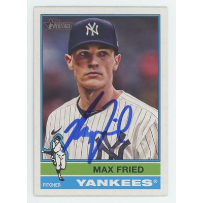 MLB Max Fried Signed Trading Cards, Collectible Max Fried Signed 