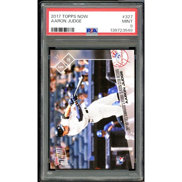 Aaron Judge Rookie Card 2017 Topps Now #327 PSA 9