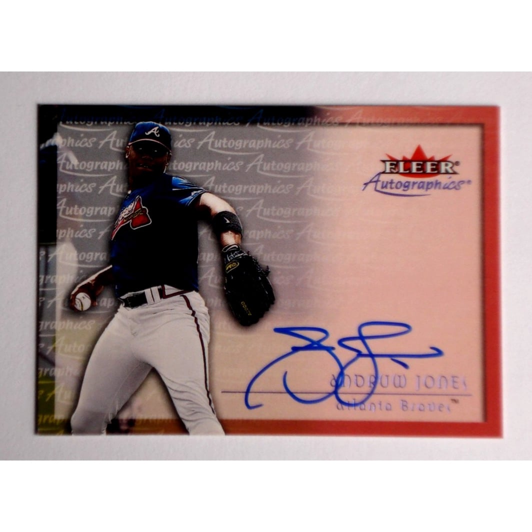 ANDRUW ANDRUW JONES 1991 TOPPS 直筆オートグラフカード JONES 1991 