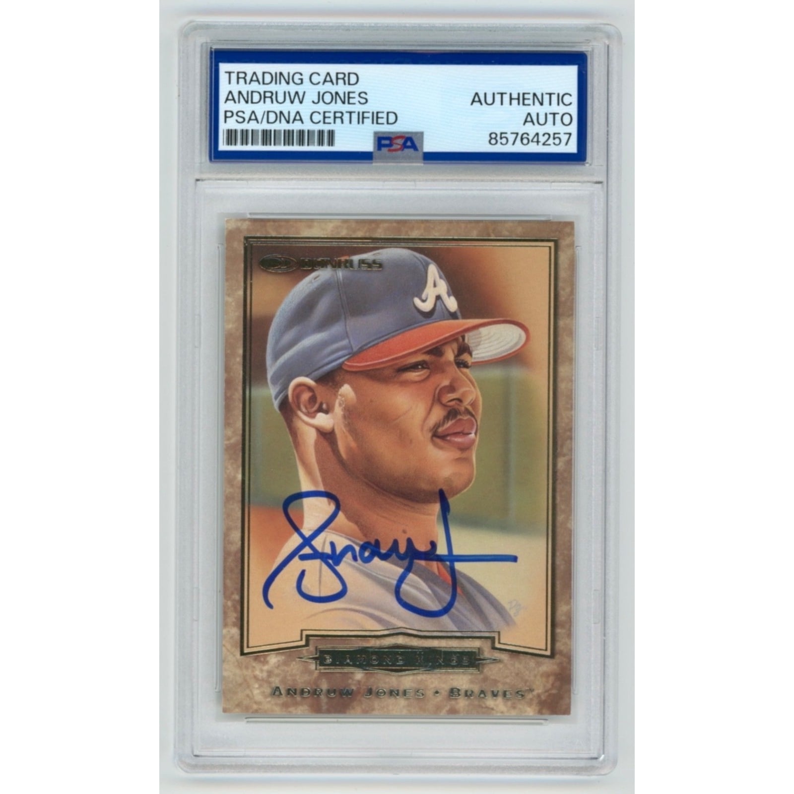 ANDRUW ANDRUW JONES 1991 TOPPS 直筆オートグラフカード JONES 1991 