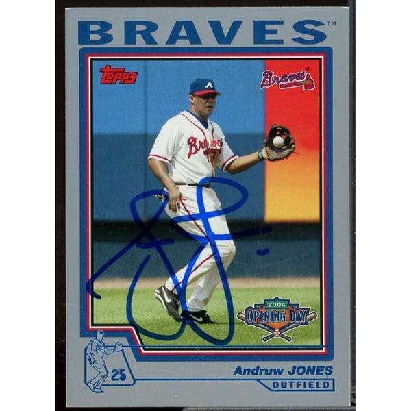 MLB Andruw Jones Signed Trading Cards, Collectible Andruw Jones 