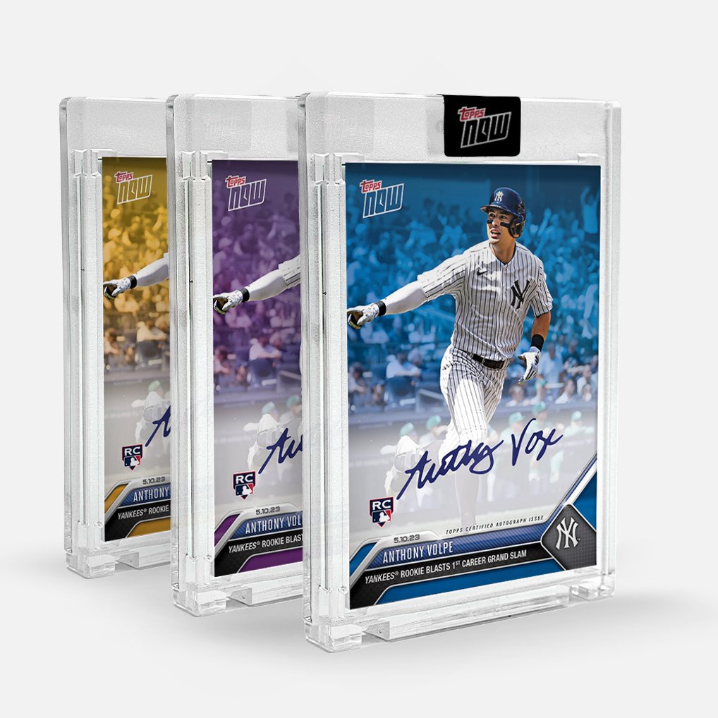 Anthony Volpe Signed Grand Slam Hr Topps Now #264 Sealed On-card 