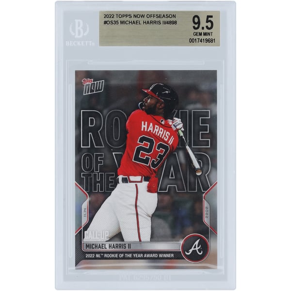 MLB Michael Harris II Signed Trading Cards, Collectible Michael 