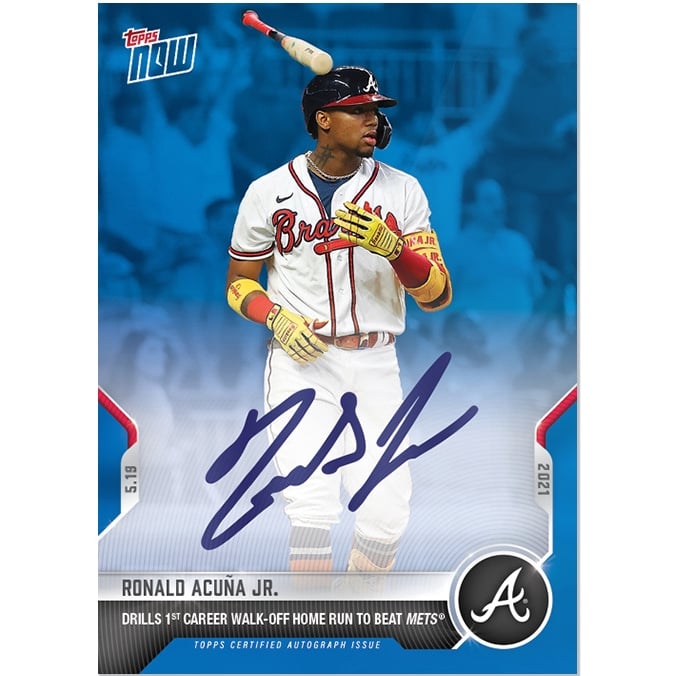 Ronald Acuna Jr. Auto 2018 Topps Chrome Rookie Auto アクーニャ Jr 