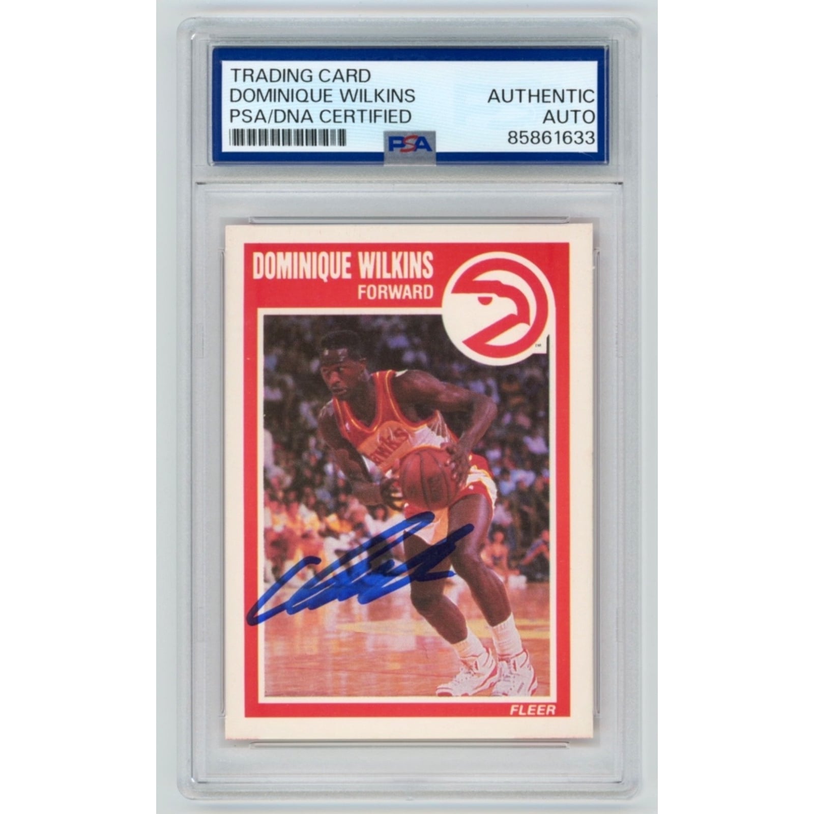 Dominique Wilkins Topps Auto Basketball Trading Sports Autographed 