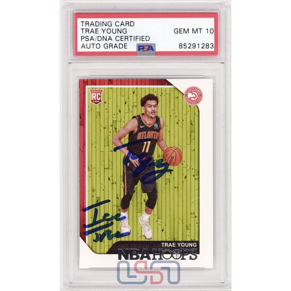 Autographed Trae Young NBA Trading Cards, Autographed Trading 