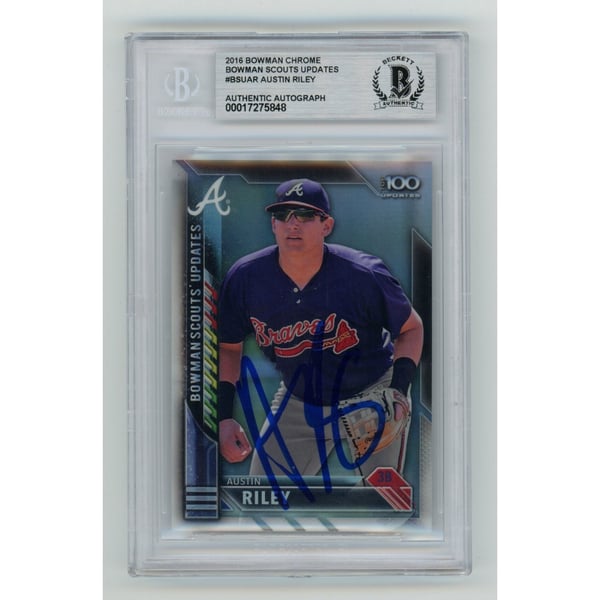 MLB Austin Riley Signed Trading Cards, Collectible Austin Riley 