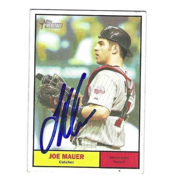 Mauer Topps Joe 0 直筆サイン MLB TOPPS JOE ジョー・マウアー MAUER 