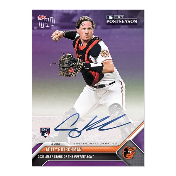 Adley Rutschman Signed Topps Now Postseason Stars Sealed On-card 