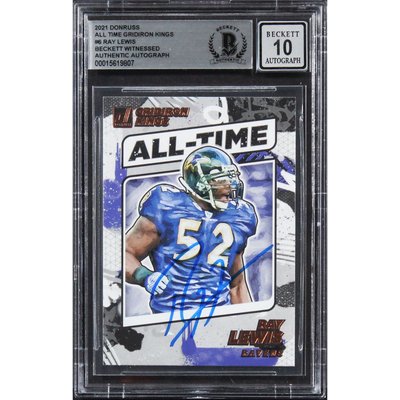 NFL Ray Lewis Signed Trading Cards, Collectible Ray Lewis Signed 