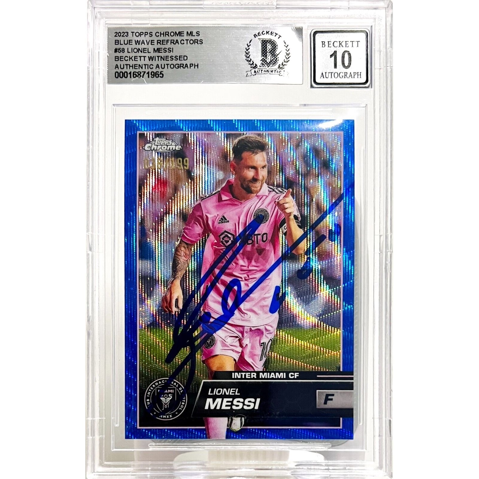 Chrome Topps 2023-24 Lionel UEFA Messi Barcelona Club Competitions 