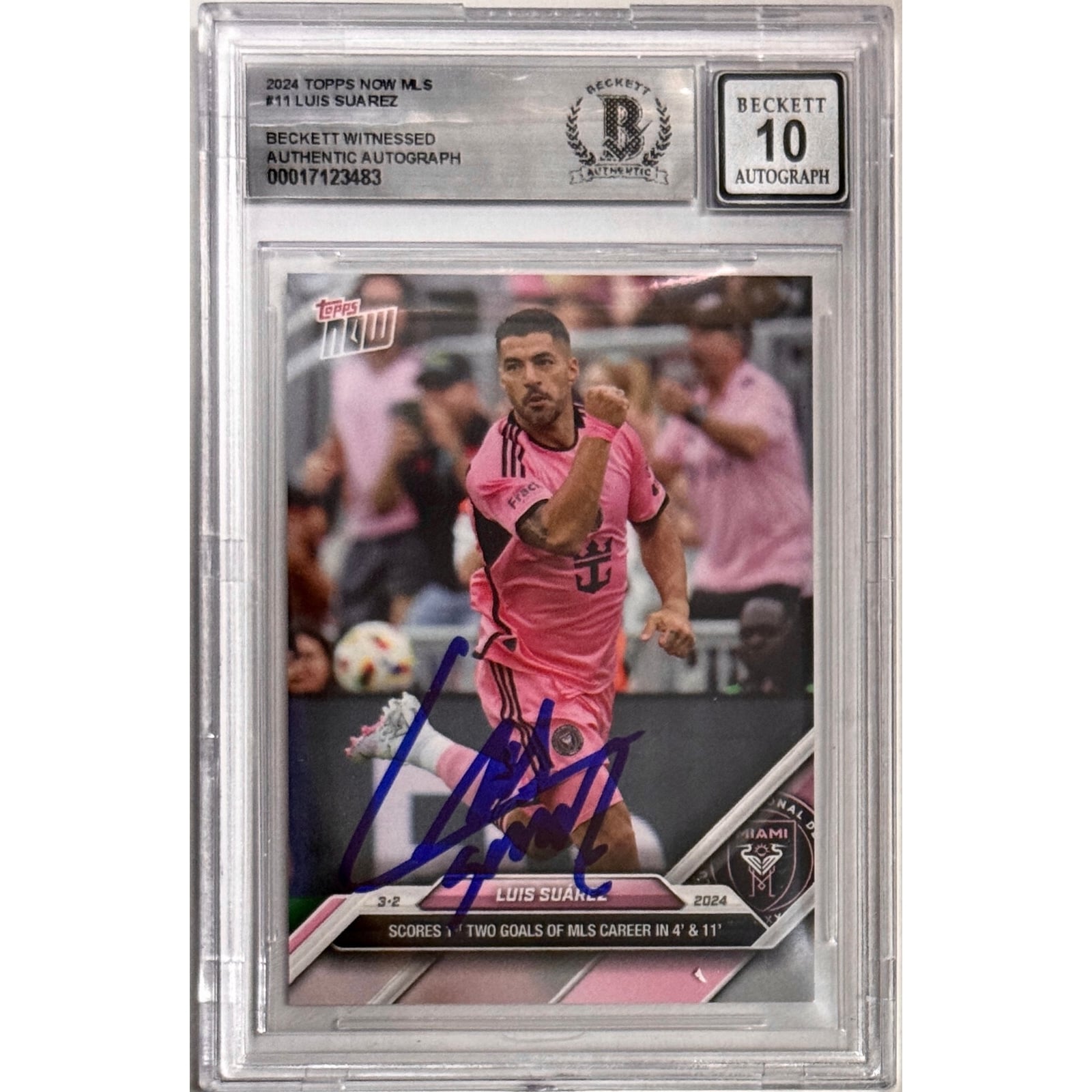 Topps inception Luis Suarez AUTO Topps Luis Inception #18A ⁄25 45⁄99