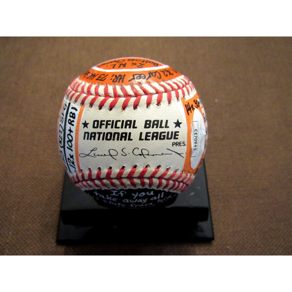 Barry Bonds Mvp Vcbc Superstat Hand Painted Signed Auto Onl Baseball ...