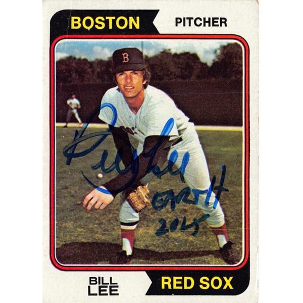 MLB Bill Lee Signed Trading Cards, Collectible Bill Lee Signed 