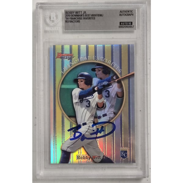 Autographed Bobby Witt Jr. MLB Trading Cards, Autographed Trading 