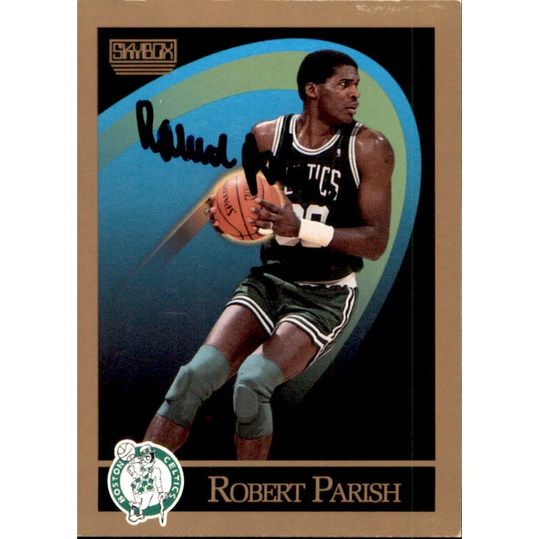 Robert Parish Signed 1990/91 Skybox Card #20 Boston Celtics