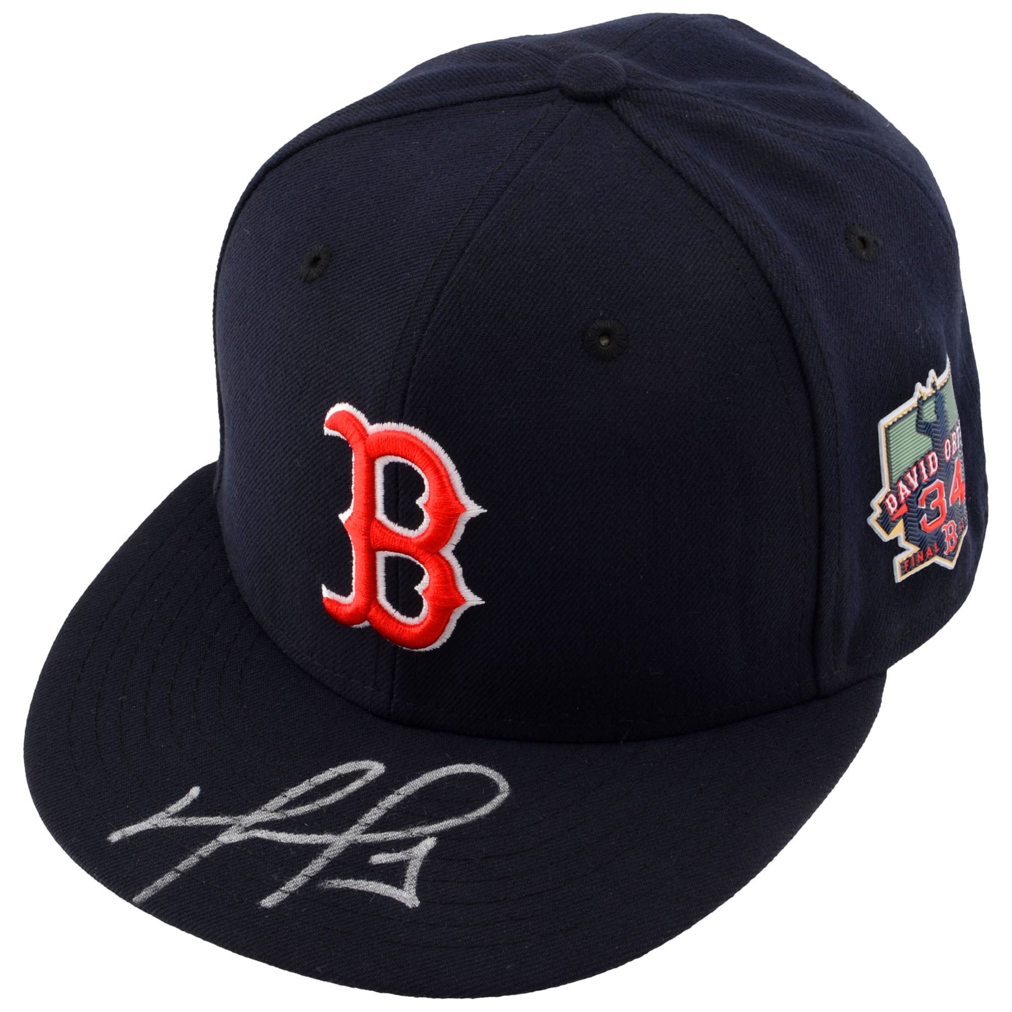 David Ortiz Boston Red Sox Autographed New Era Retirement Logo Cap