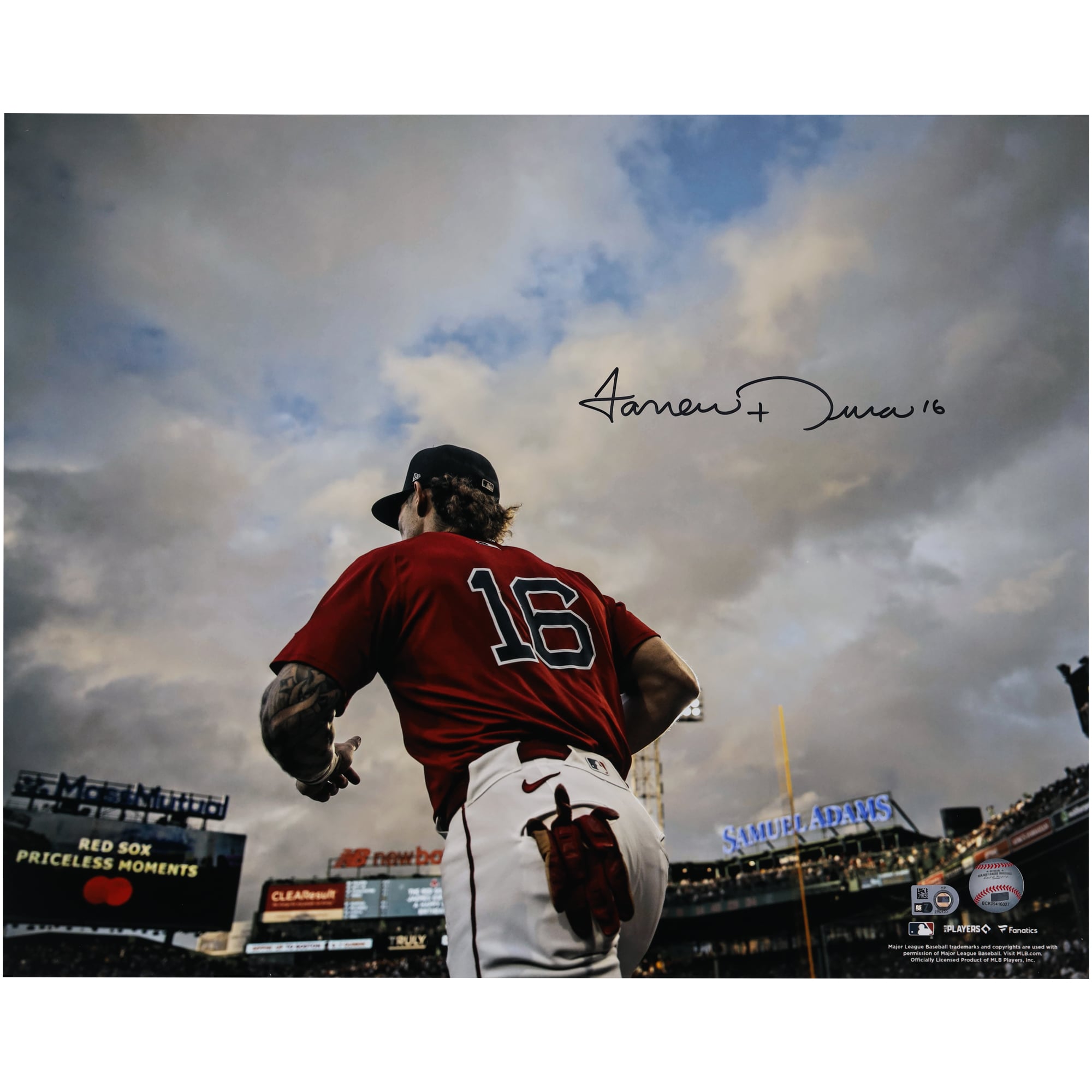 Jarren Duran Boston Red Sox Autographed 16