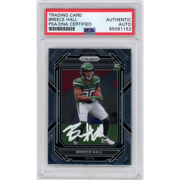 Carte Sportive Panini One 2022 - Breece Hall Rookie Surge, New York Jets SSP Case Hit Avec Autographe