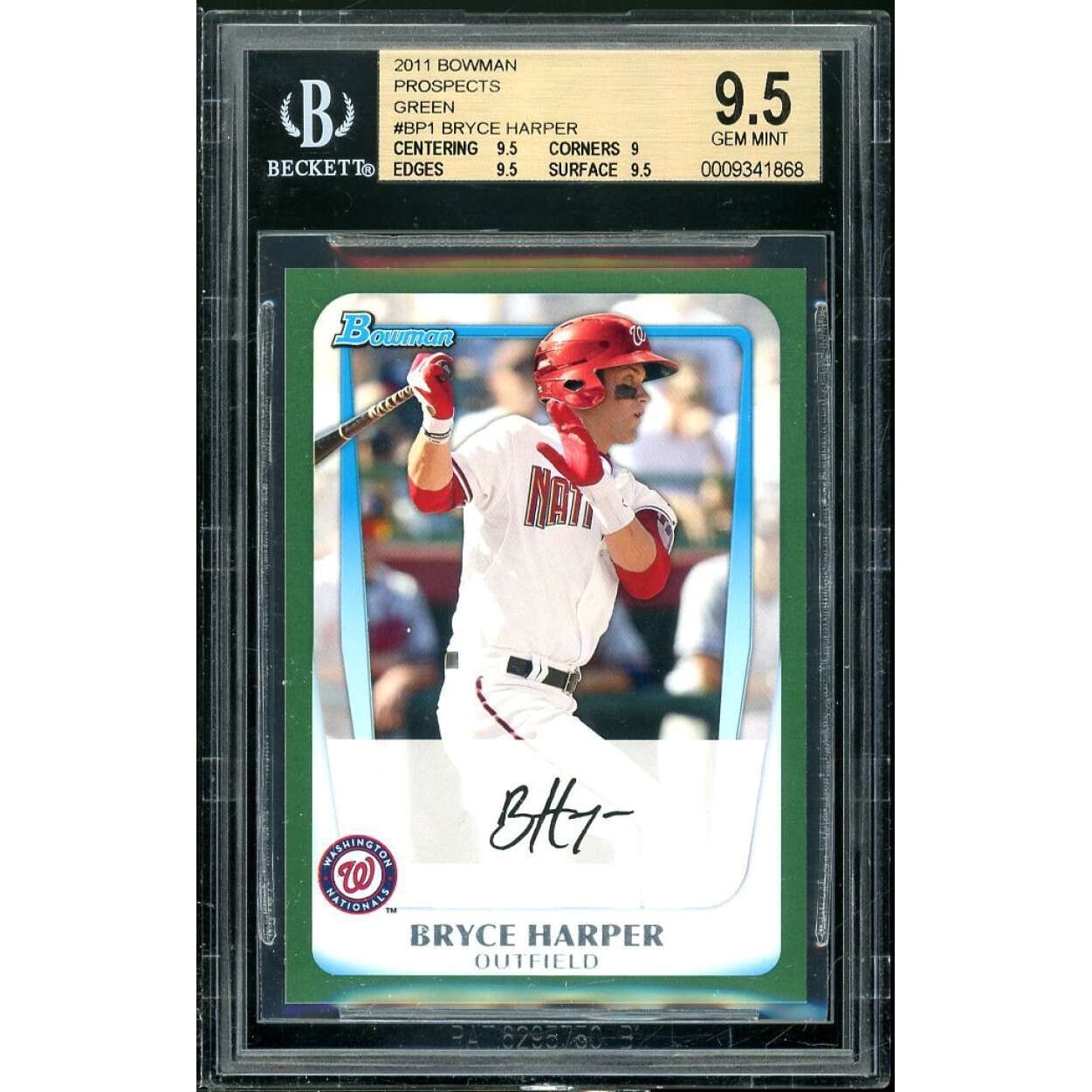 2011 Bryce Harper MLB 2011 Bowman 1st Bowman Card International 
