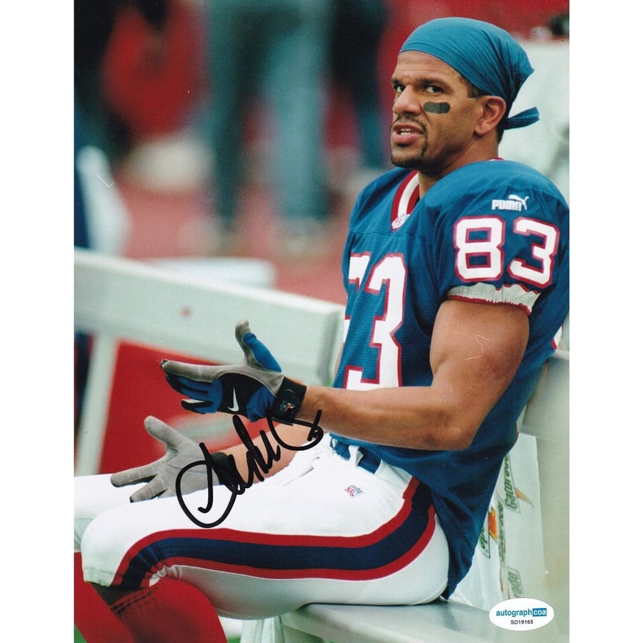 Tandre Reed Andre Reed Bills Andre Reed Hand Signed 8x10 Photo Buffalo Bills Coa