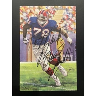 NFL Bruce Smith Signed Trading Cards, Collectible Bruce Smith 